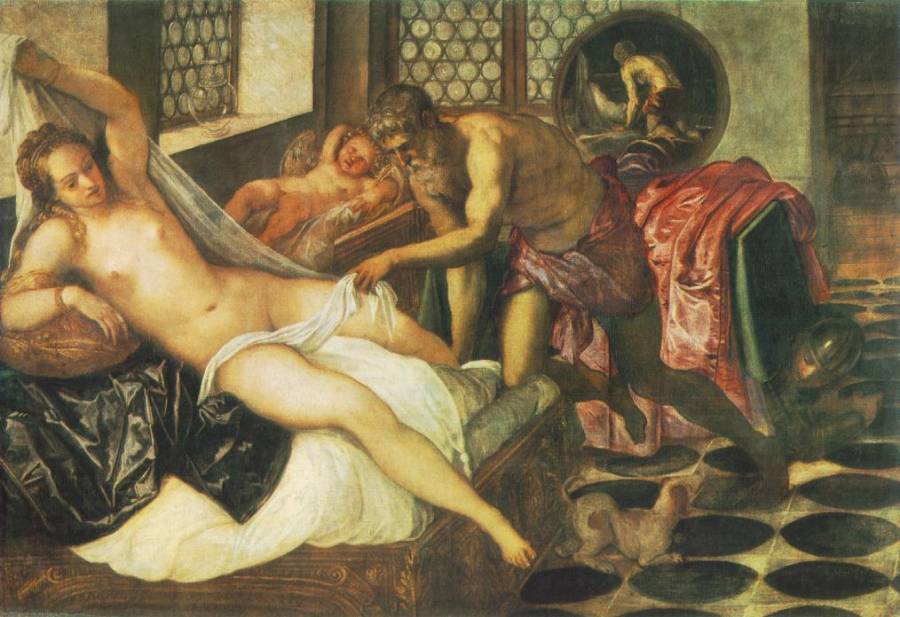 Tintoretto - Vulcanus surprend Mars et Venus a l-improviste.jpg